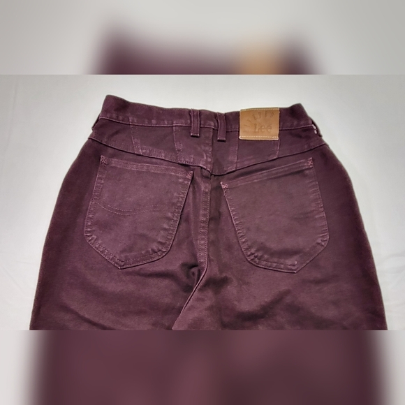 LEE Jeans Purple Denim Women's Size 10 Vintage Riveted Straight Leg - Picture 3 of 5